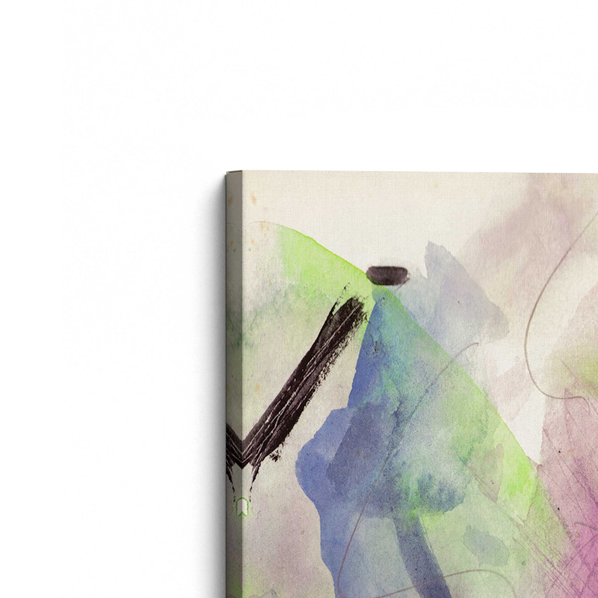 [Color:Stretched Canvas], Picture of the corner of the art