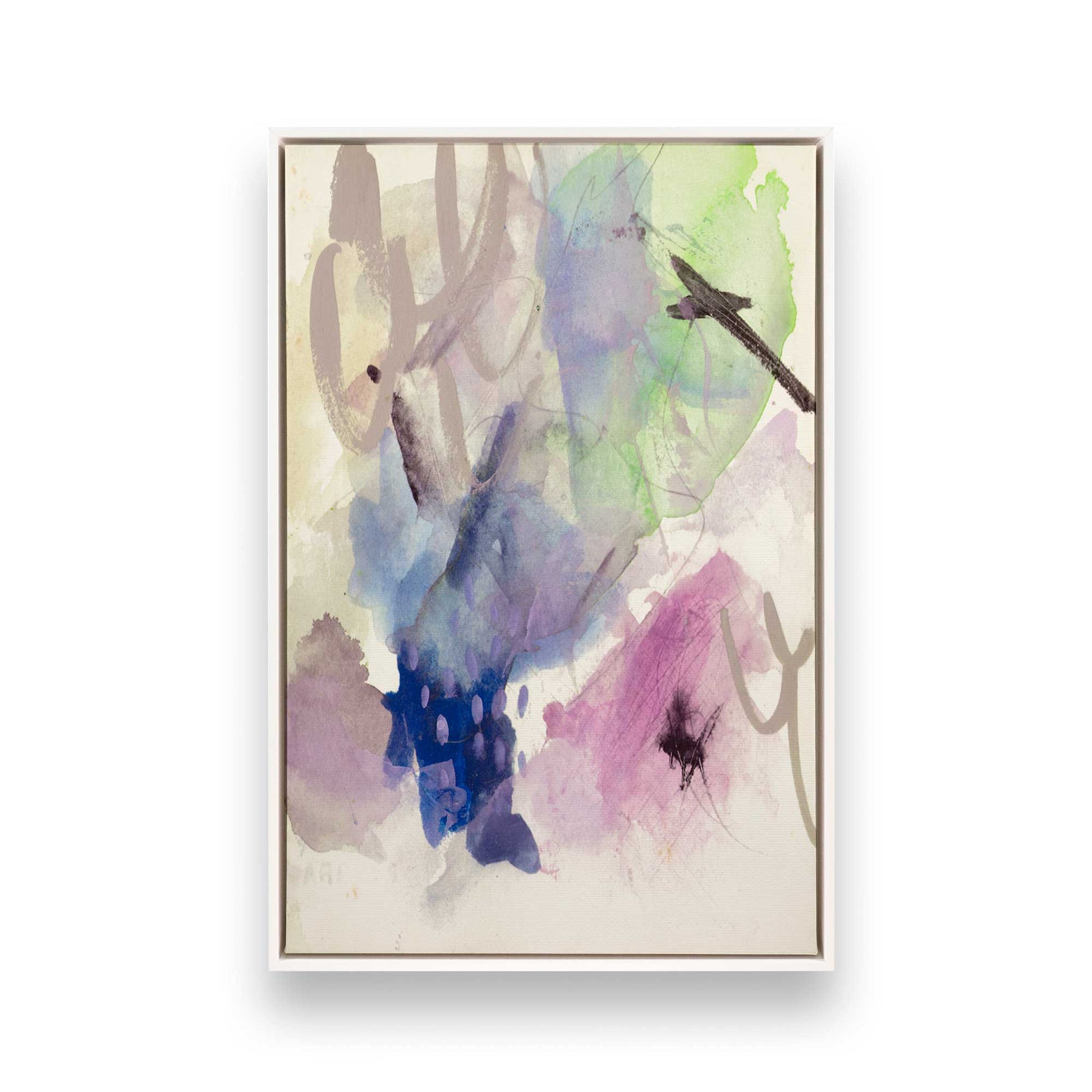 [Color:Opaque White], Picture of art in a White frame