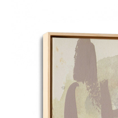 [Color:American Maple], Picture of art in a American Maple frame at an angle