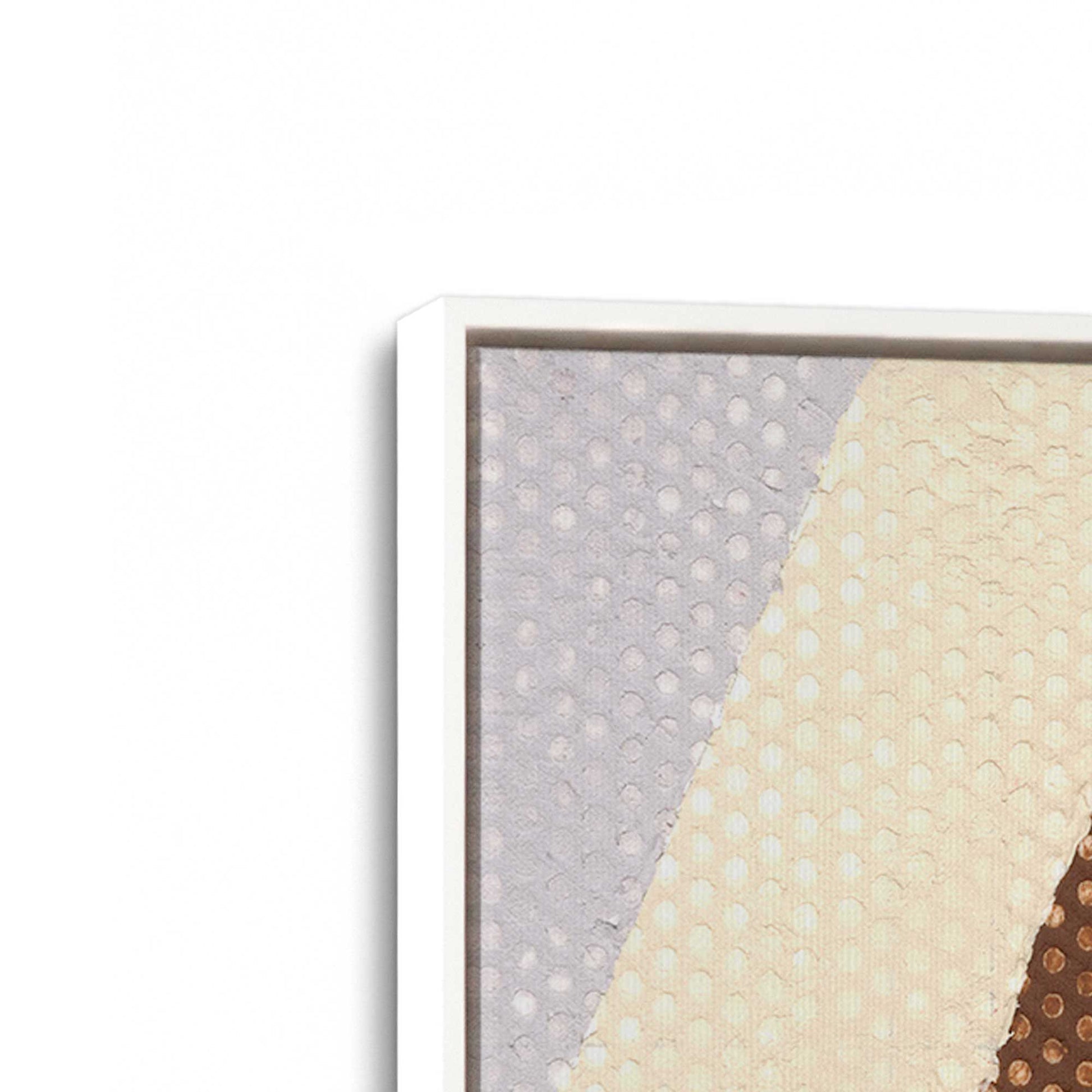 [Color:Opaque White], Picture of art in a White frame at an angle