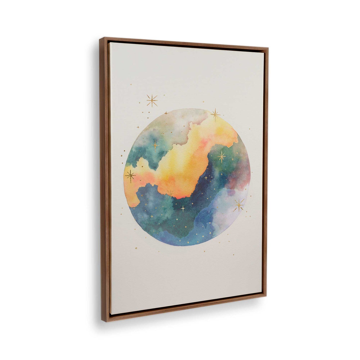 [Color:Walnut], Picture of the corner of the art