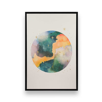 [Color:Satin Black], Picture of art in a Satin Black frame