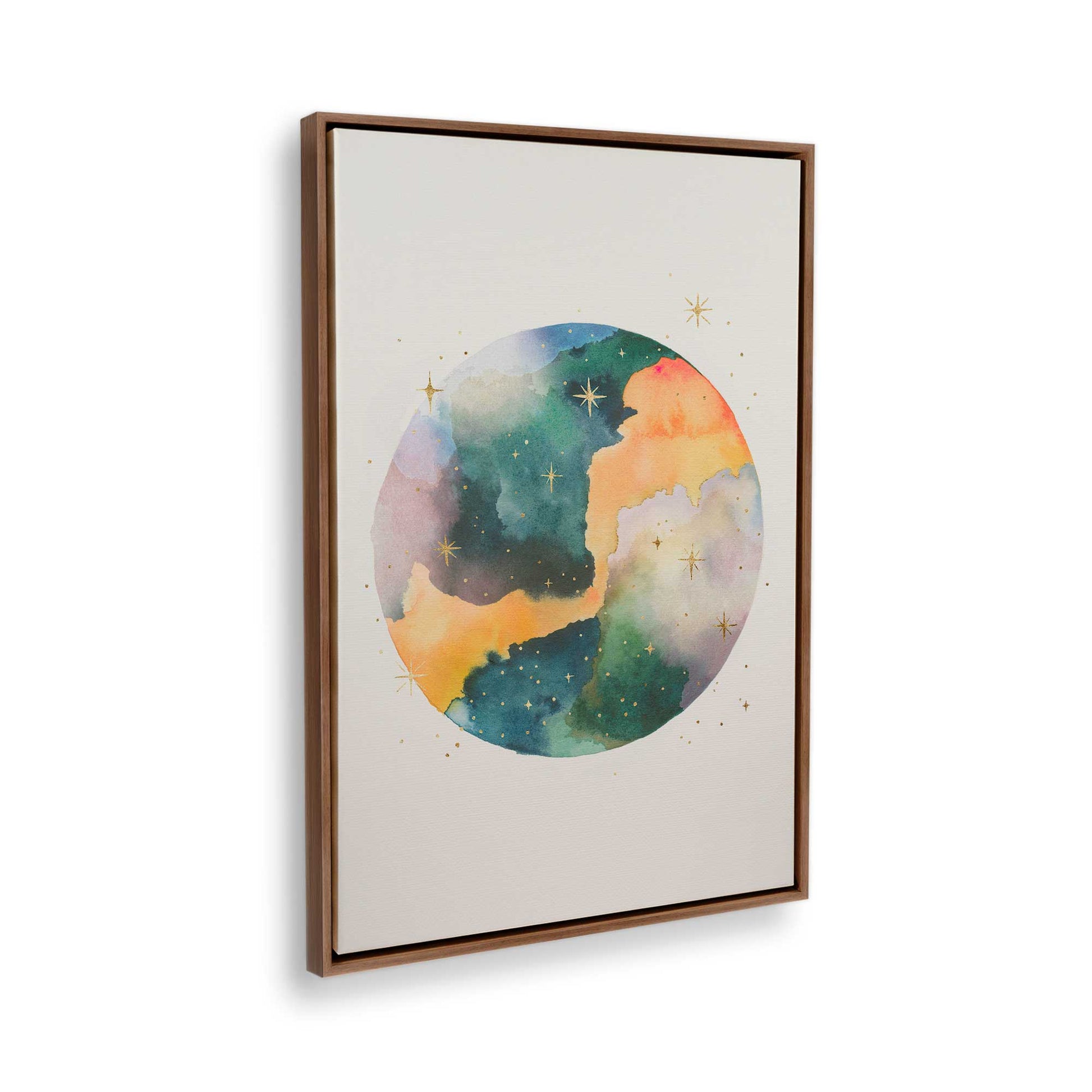 [Color:Walnut], Picture of the corner of the art