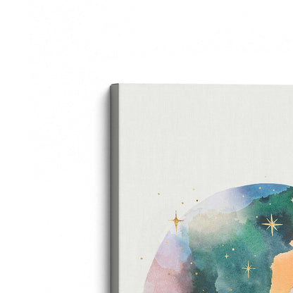 [Color:Stretched Canvas], Picture of the corner of the art