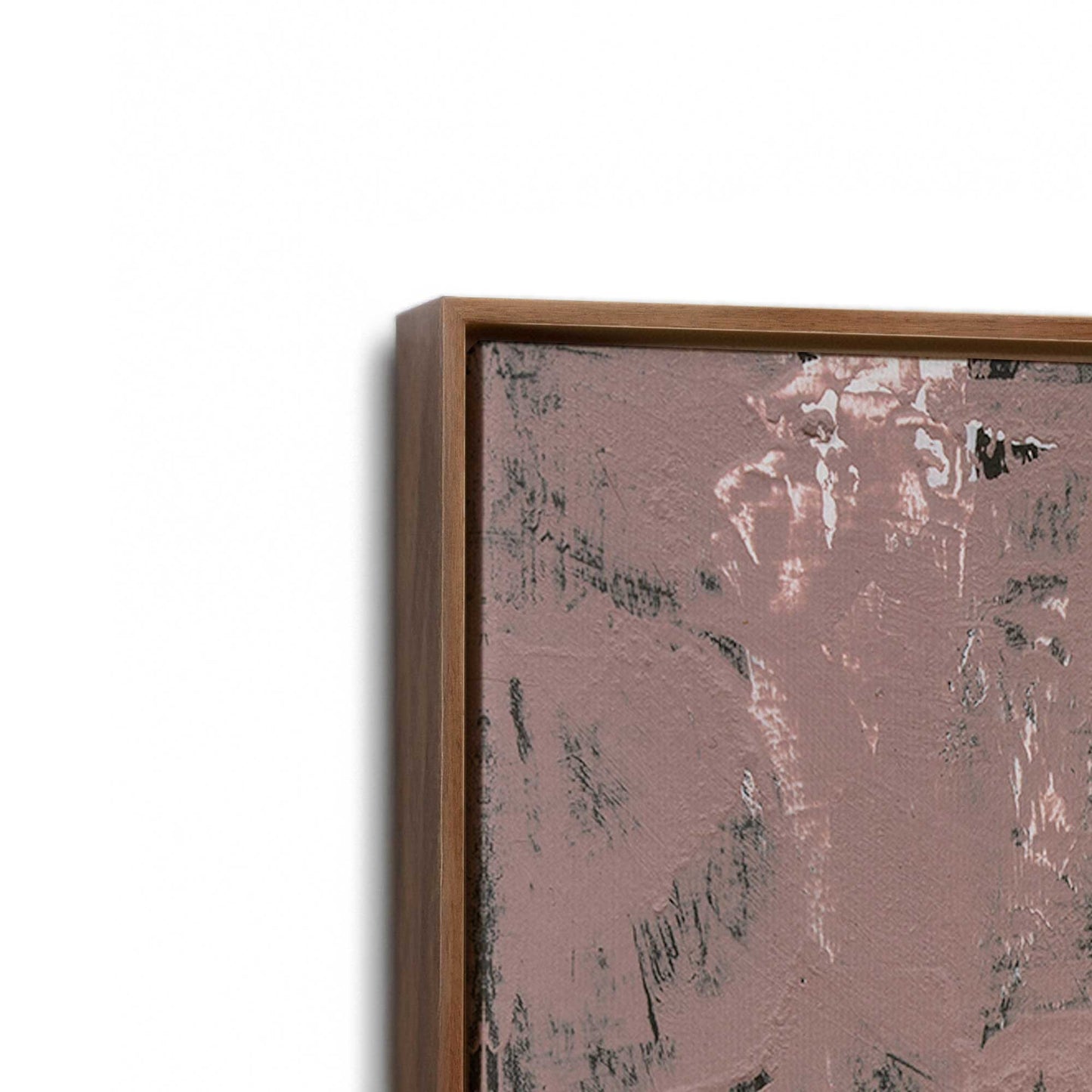 [Color:Walnut], Picture of art in a Walnut frame at an angle