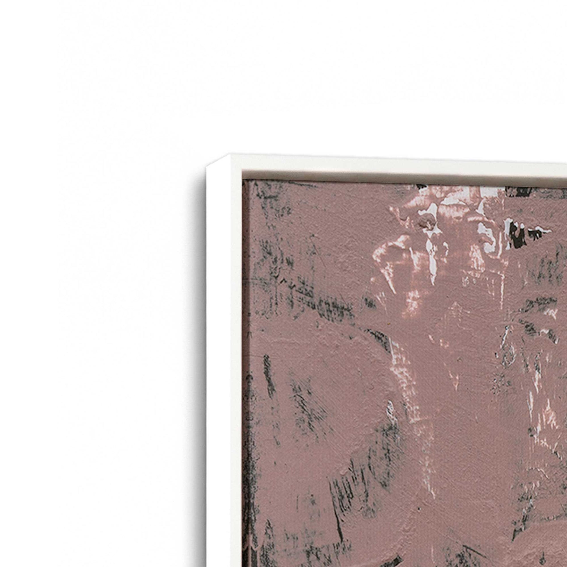 [Color:Opaque White], Picture of art in a White frame at an angle