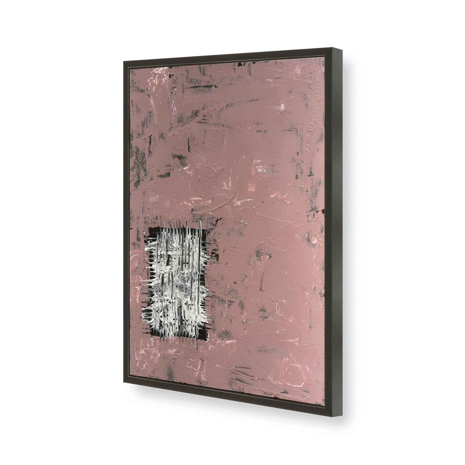 [Color:Satin Black], Picture of art in a Satin Black frame of the corner