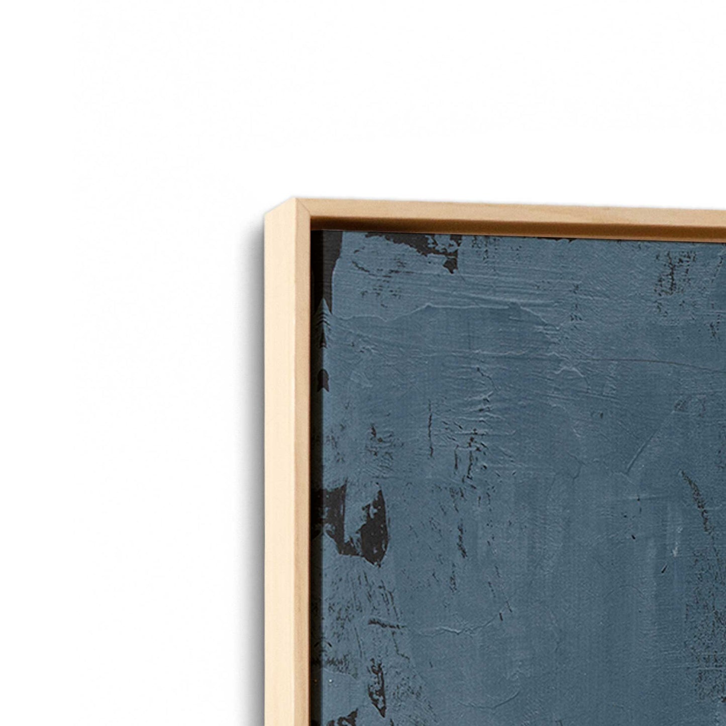 [Color:American Maple], Picture of art in a American Maple frame at an angle