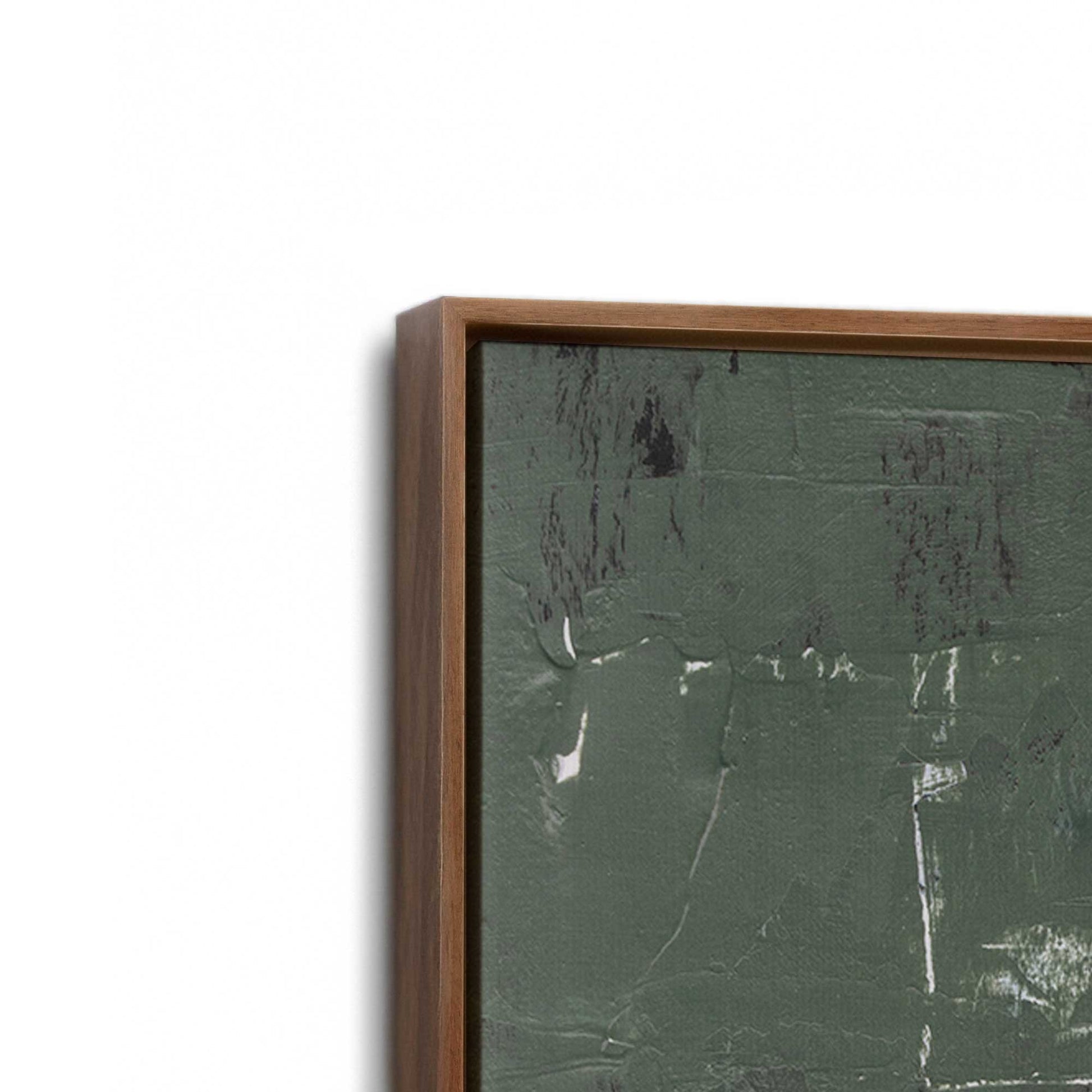 [Color:Walnut], Picture of art in a Walnut frame at an angle