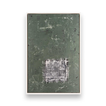 [Color:Opaque White], Picture of art in a White frame