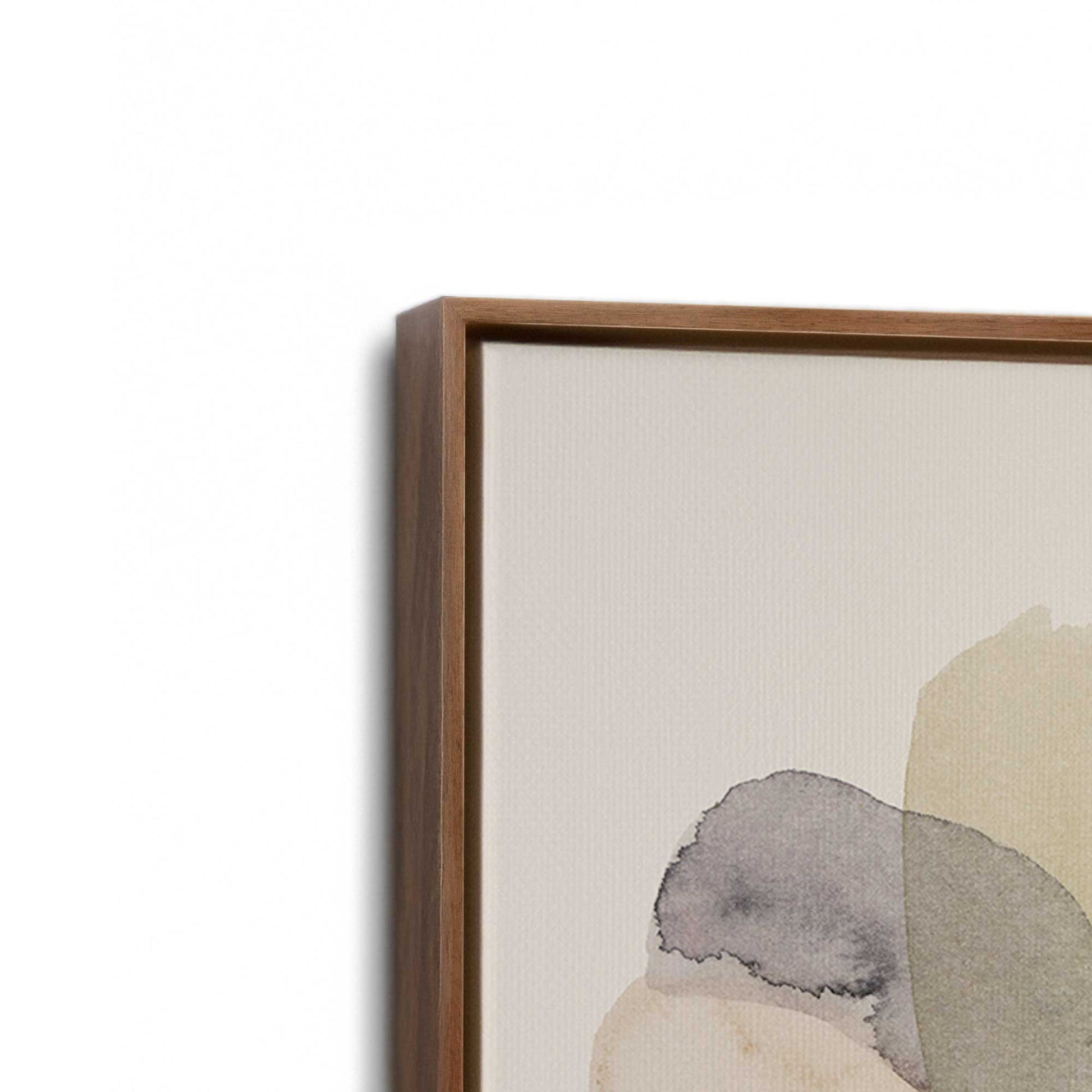 [Color:Walnut], Picture of art in a Walnut frame at an angle
