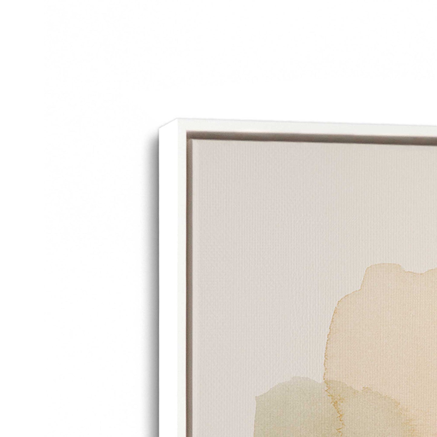 [Color:Opaque White], Picture of art in a White frame at an angle