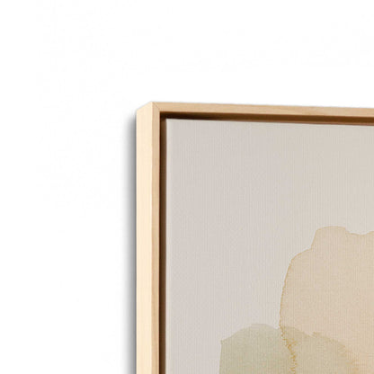 [Color:American Maple], Picture of art in a American Maple frame at an angle