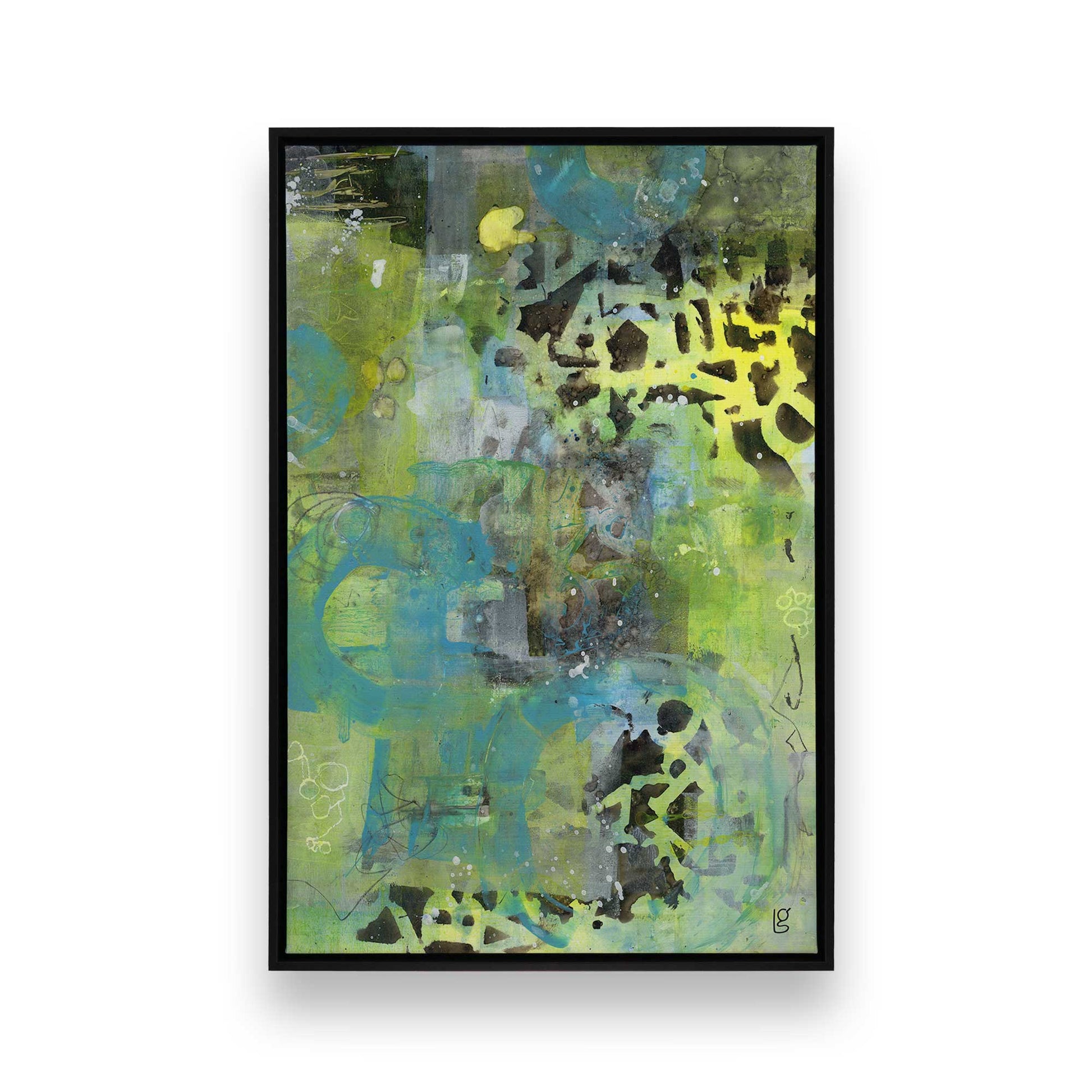 [Color:Satin Black], Picture of art in a Satin Black frame