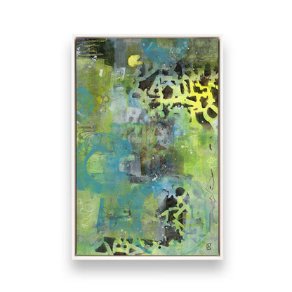 [Color:Opaque White], Picture of art in a White frame