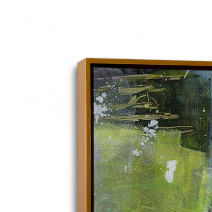 [Color:Polished Gold], Picture of art in a Polished Gold frame at an angle