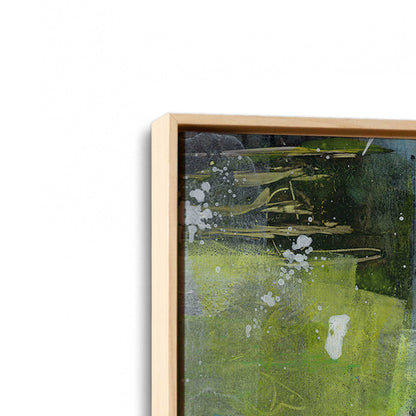 [Color:American Maple], Picture of art in a American Maple frame at an angle