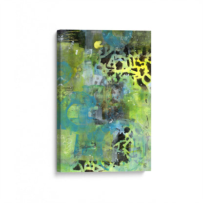 [Color:Stretched Canvas], Picture of art at an angle