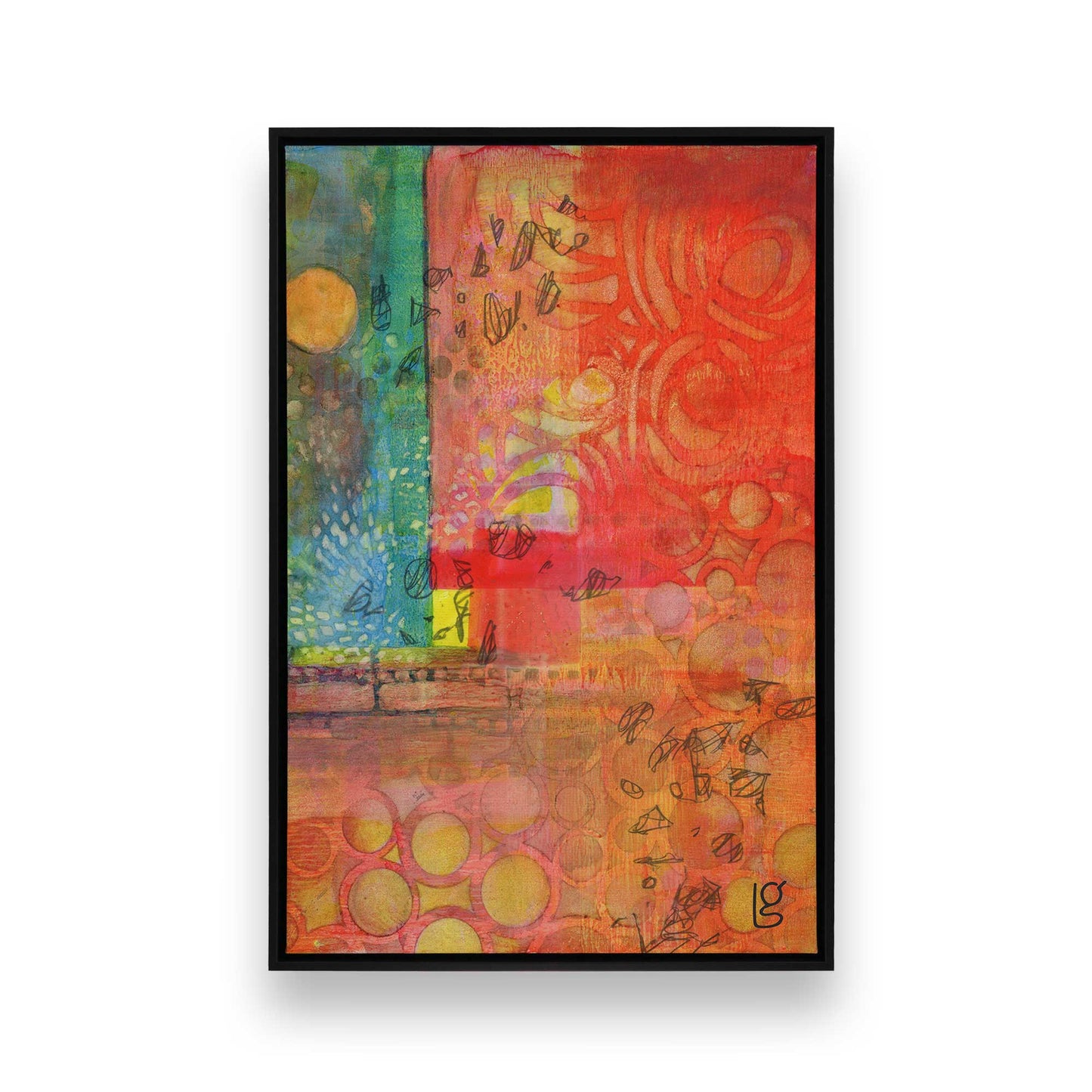 [Color:Satin Black], Picture of art in a Satin Black frame