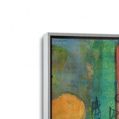 [Color:Polished Chrome], Picture of art in a Polished Chrome frame at an angle