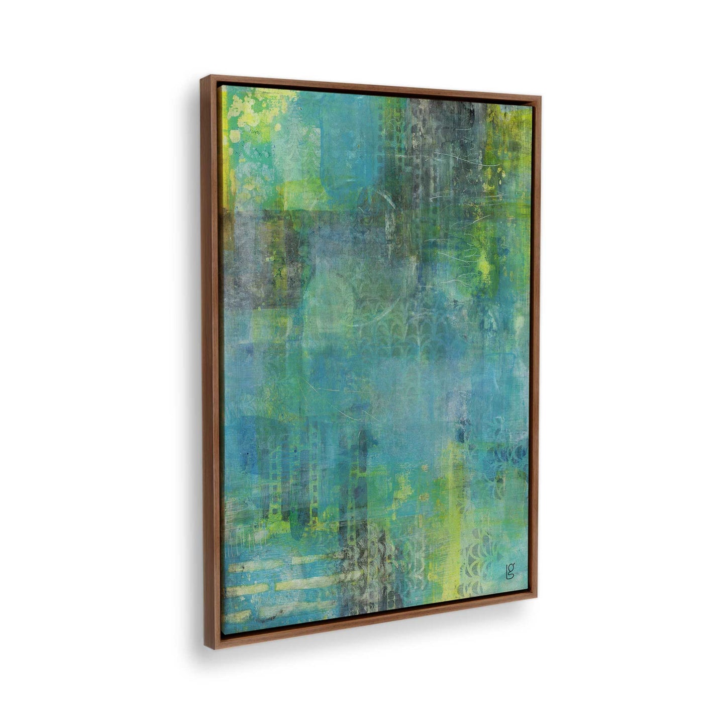[Color:Walnut], Picture of the corner of the art
