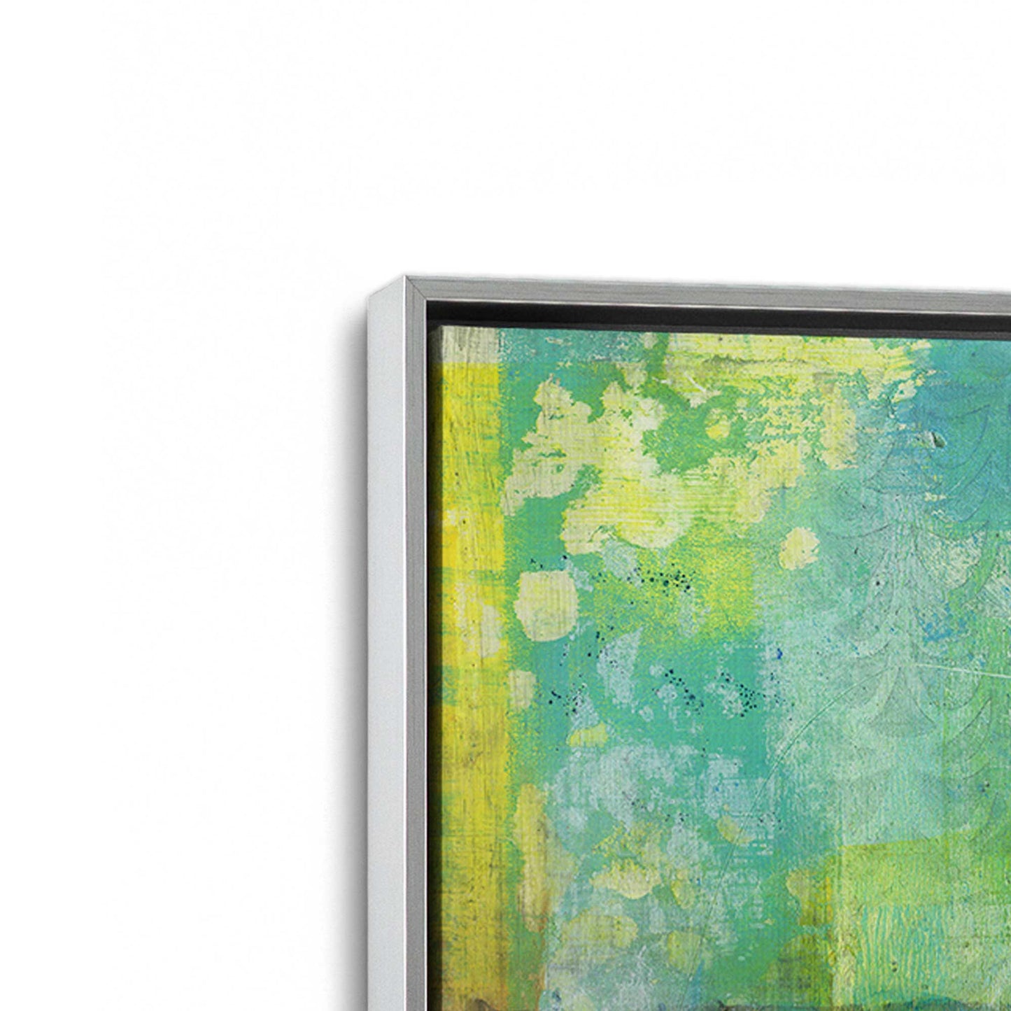 [Color:Polished Chrome], Picture of art in a Polished Chrome frame at an angle