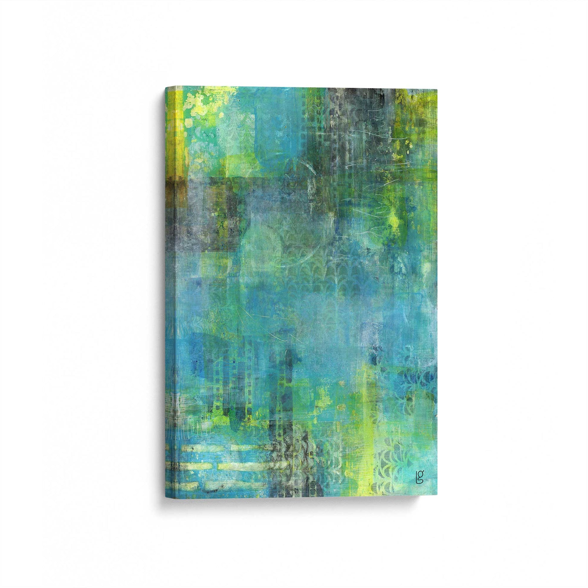 [Color:Stretched Canvas], Picture of art at an angle