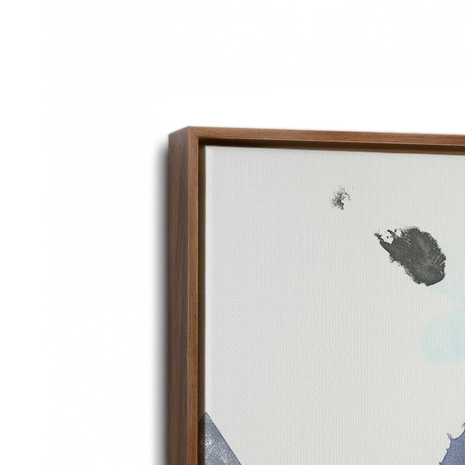[Color:Walnut], Picture of art in a Walnut frame at an angle