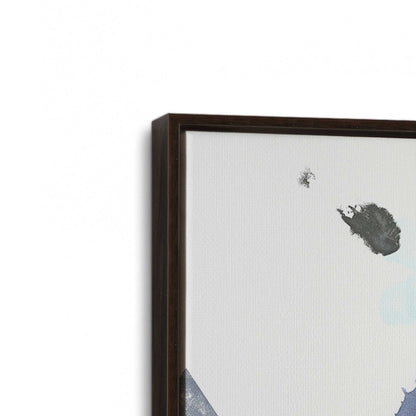 [Color:Espresso], Picture of art in a Espresso frame at an angle