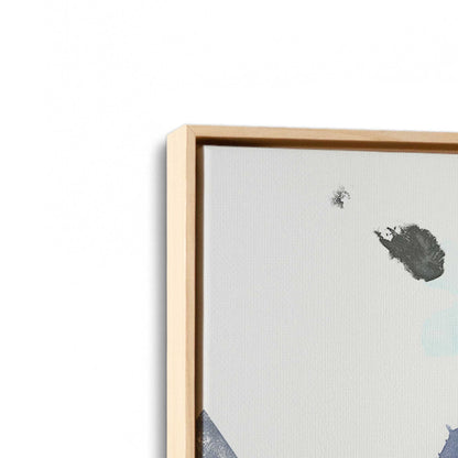 [Color:American Maple], Picture of art in a American Maple frame at an angle