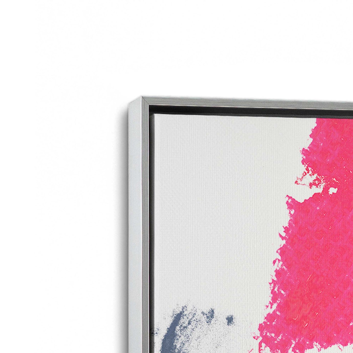 [Color:Polished Chrome], Picture of art in a Polished Chrome frame at an angle