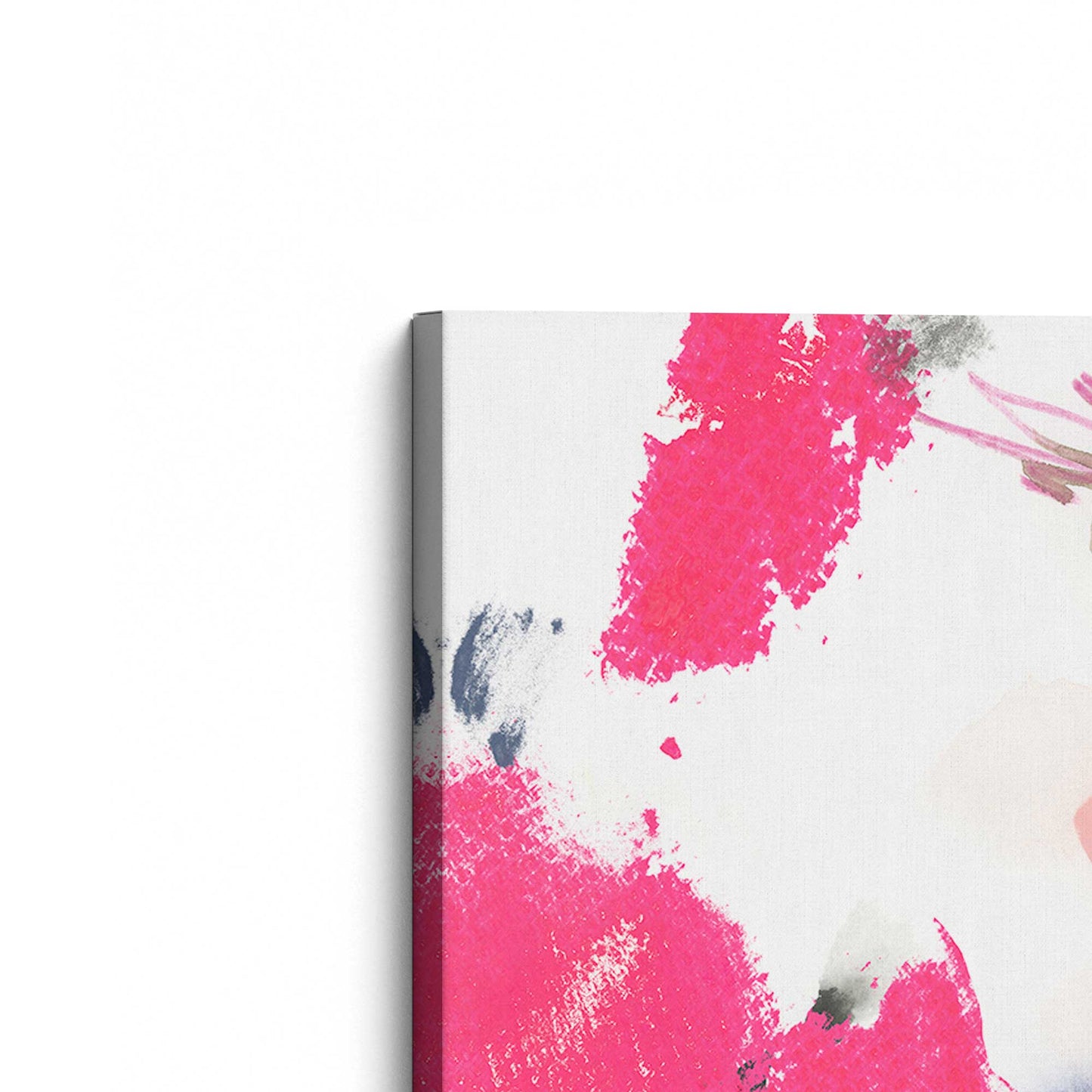 [Color:Stretched Canvas], Picture of the corner of the art