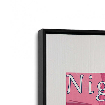 [Color:Satin Black], Picture of art in a Satin Black frame at an angle