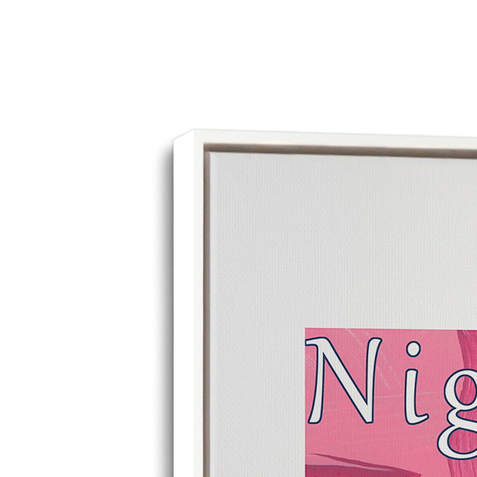 [Color:Opaque White], Picture of art in a White frame at an angle