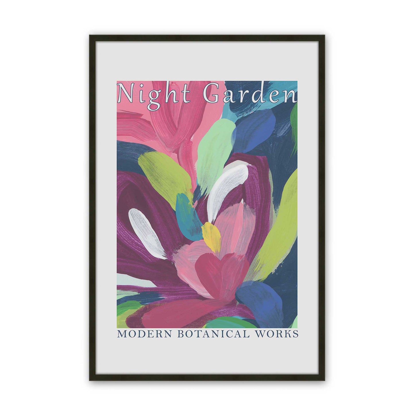 [Color:Satin Black], Picture of art in a Satin Black frame