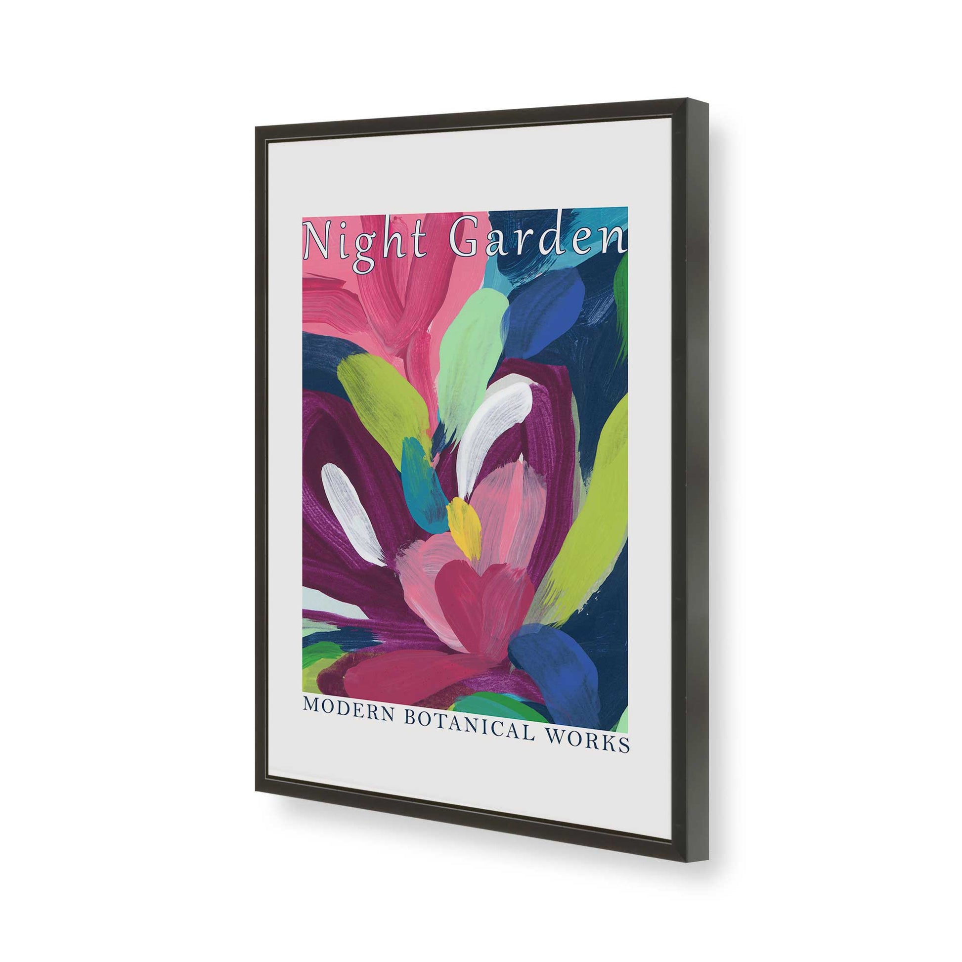 [Color:Satin Black], Picture of art in a Satin Black frame of the corner