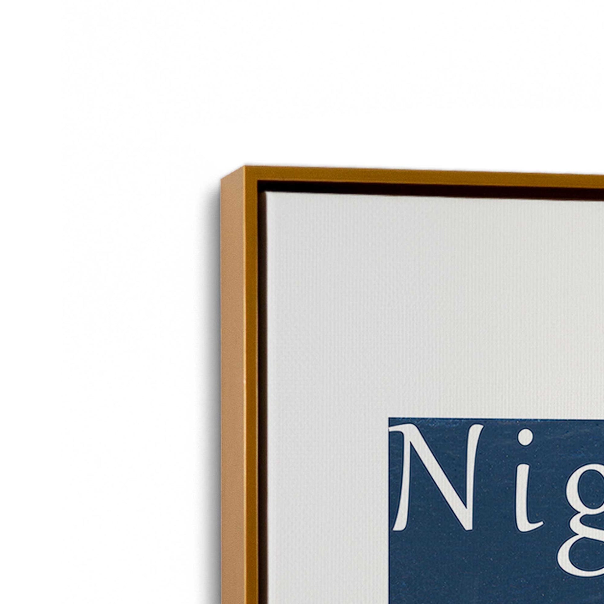 [Color:Polished Gold], Picture of art in a Polished Gold frame at an angle