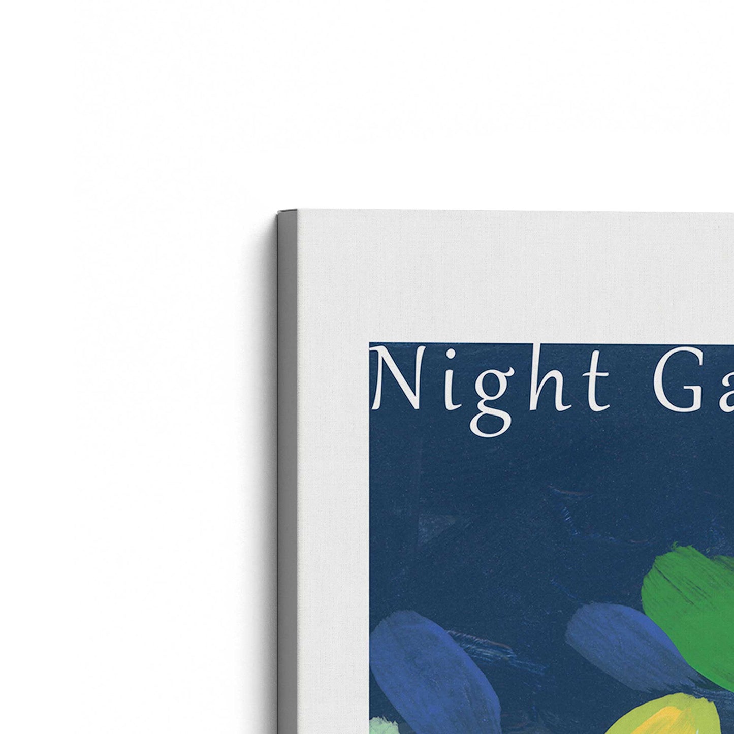 [Color:Stretched Canvas], Picture of the corner of the art