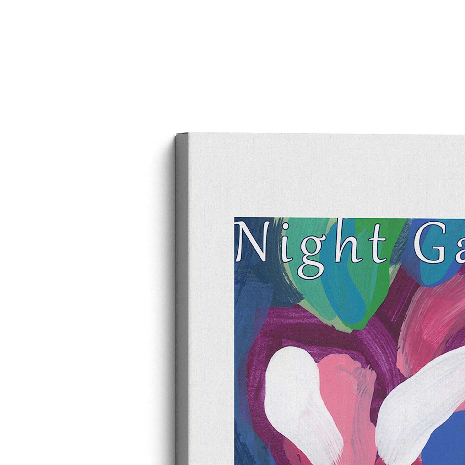 [Color:Stretched Canvas], Picture of the corner of the art