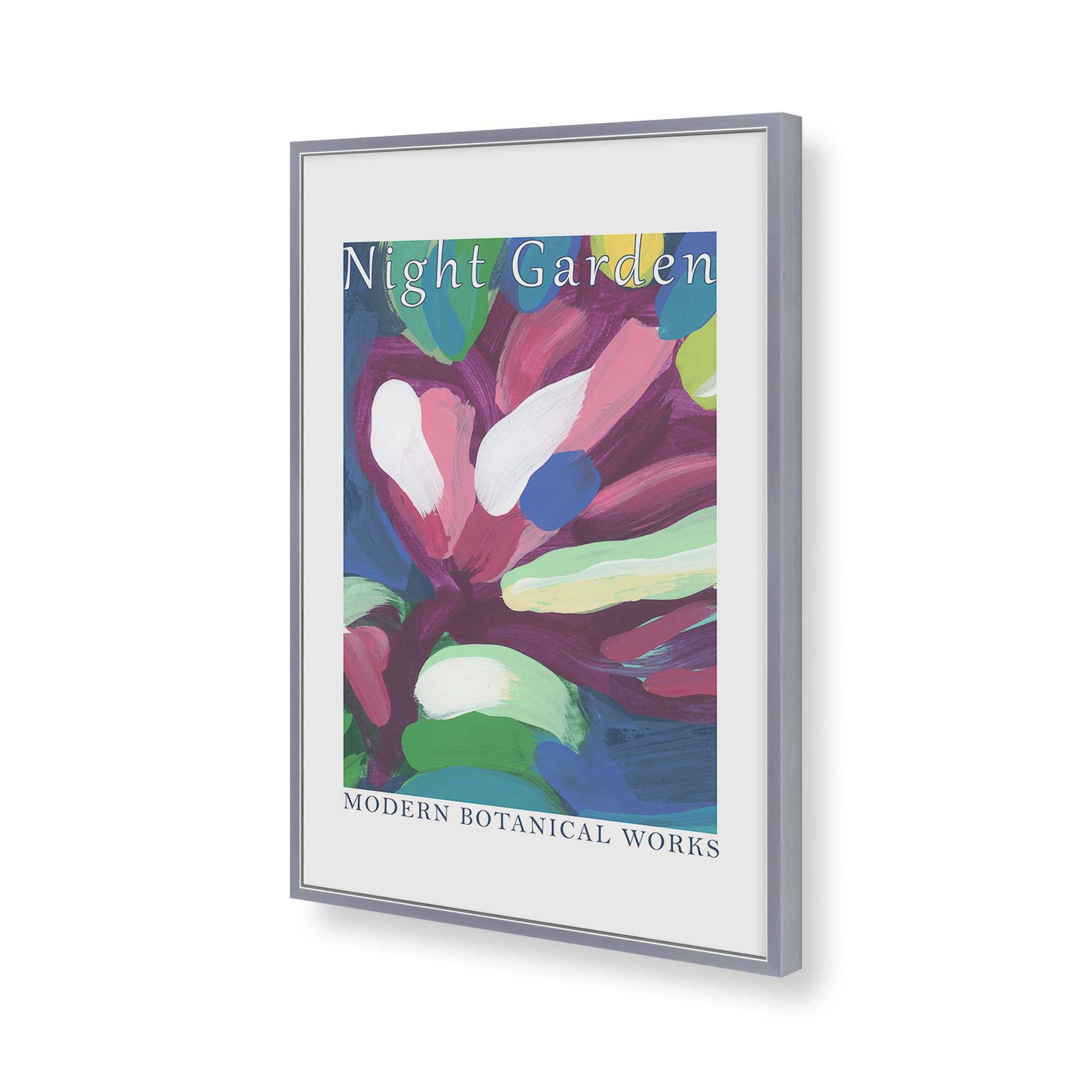 [Color:Polished Chrome], Picture of art in a Polished Chrome frame of the corner