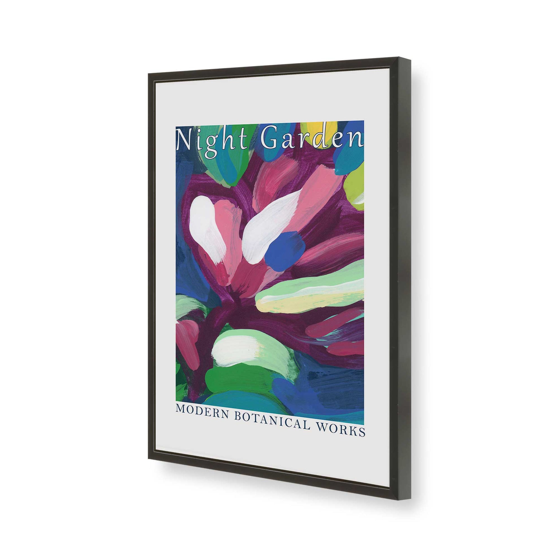 [Color:Satin Black], Picture of art in a Satin Black frame of the corner