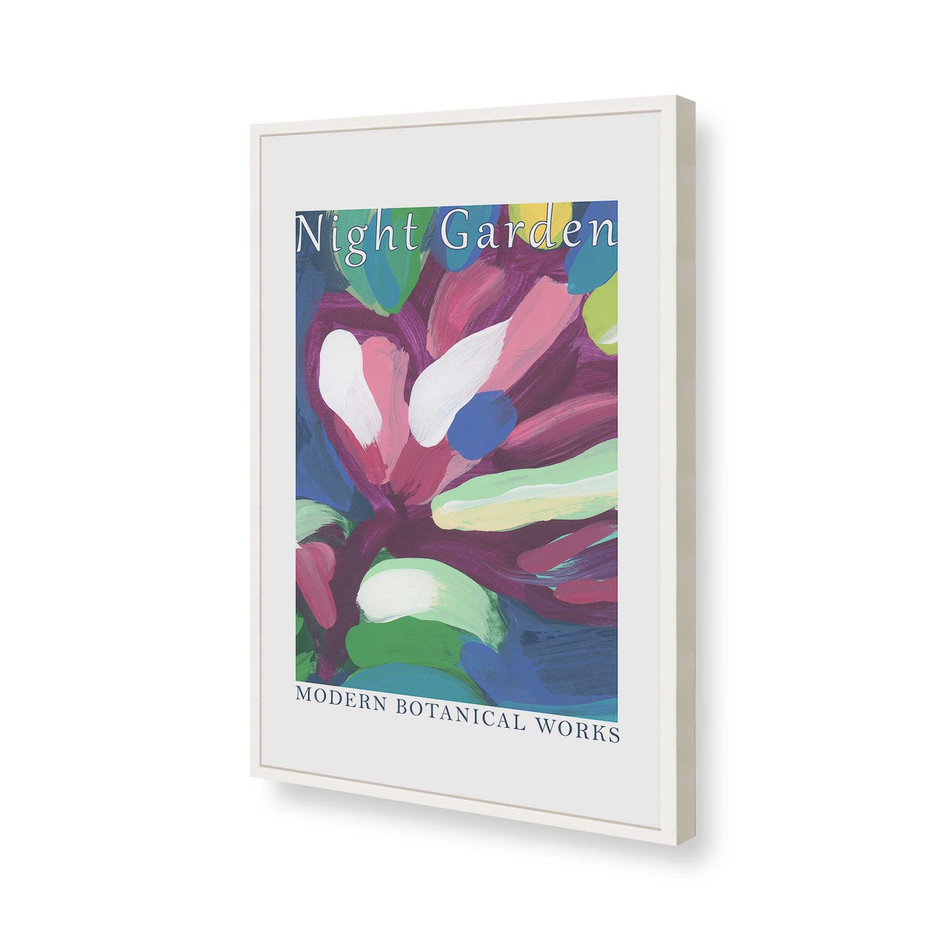 [Color:Opaque White], Picture of art in a Opaque White frame of the corner