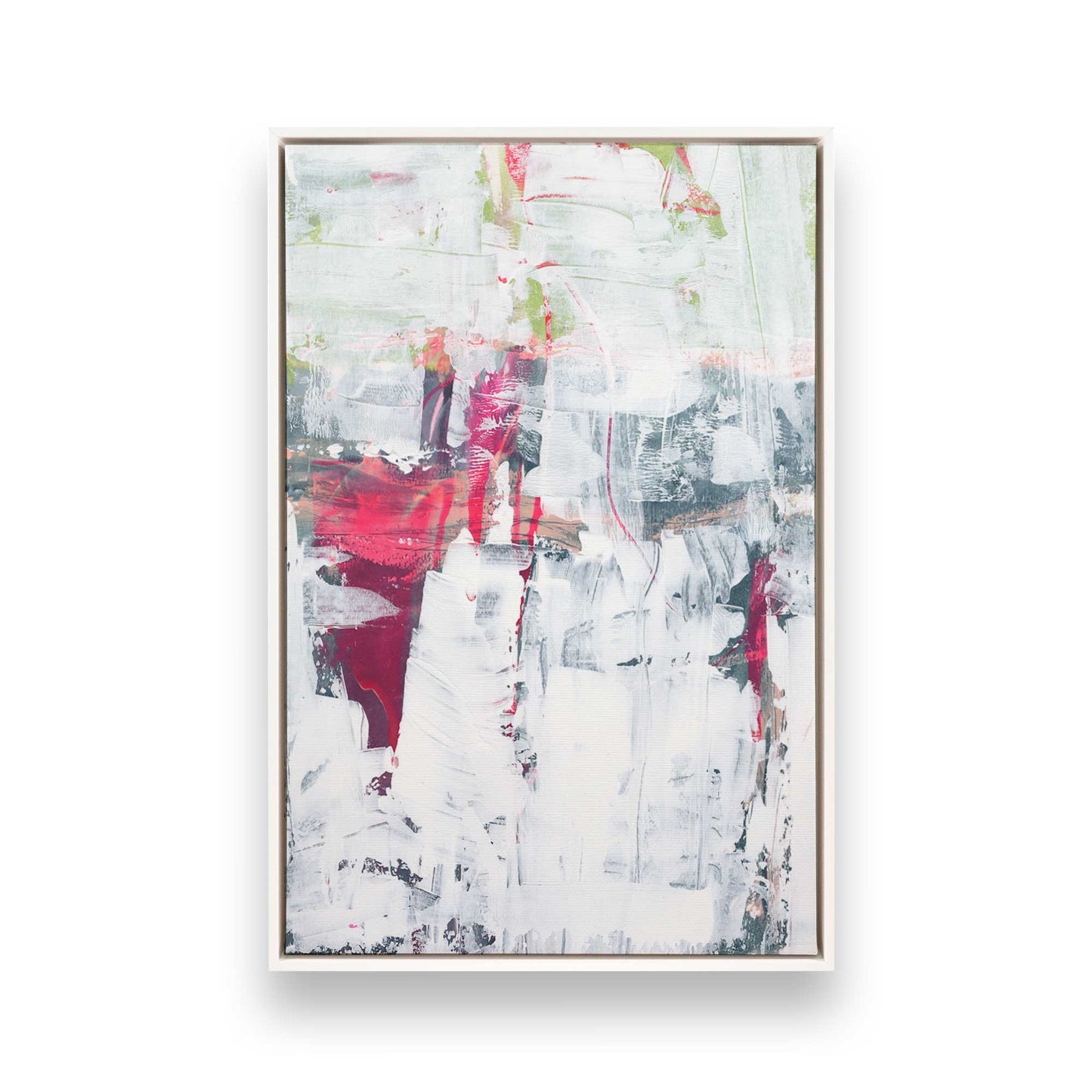[Color:Opaque White], Picture of art in a White frame