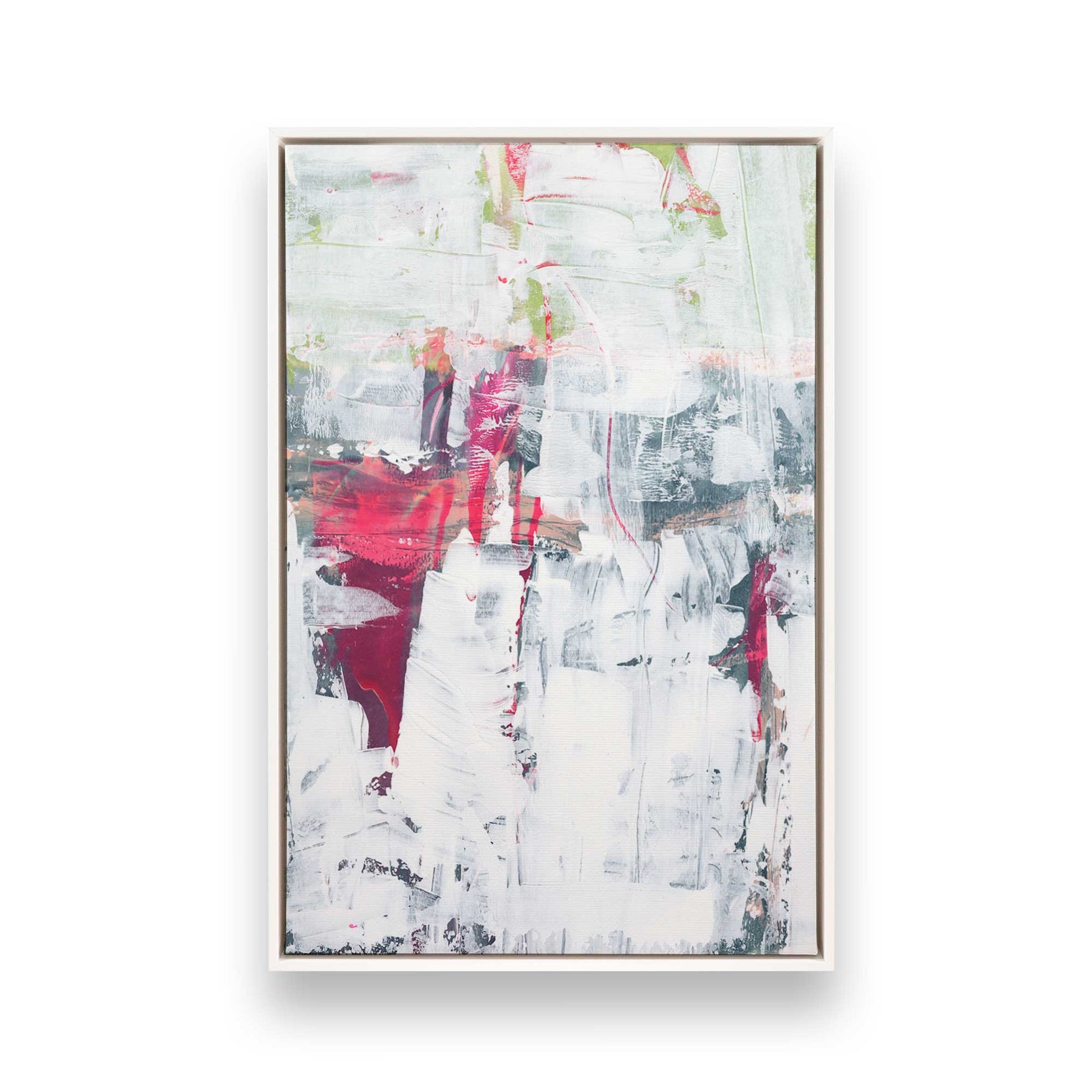 [Color:Opaque White], Picture of art in a White frame