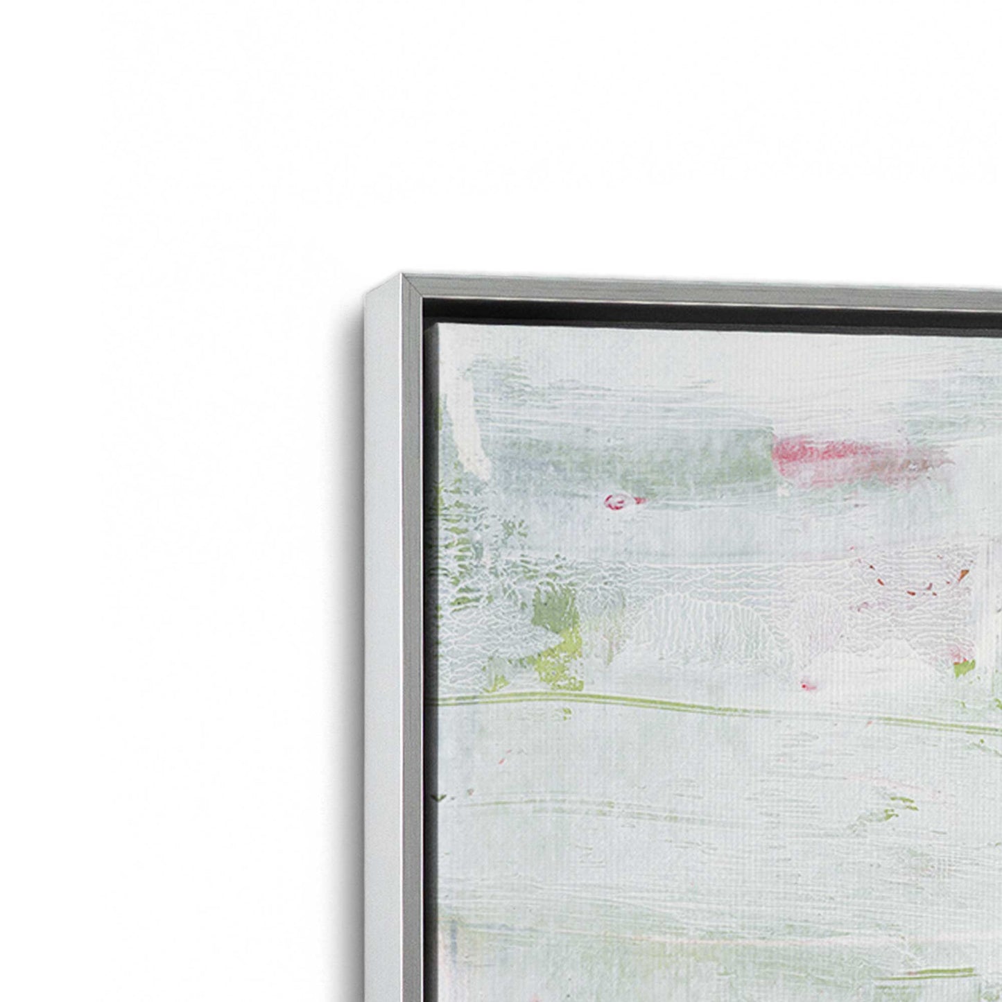 [Color:Polished Chrome], Picture of art in a Polished Chrome frame at an angle