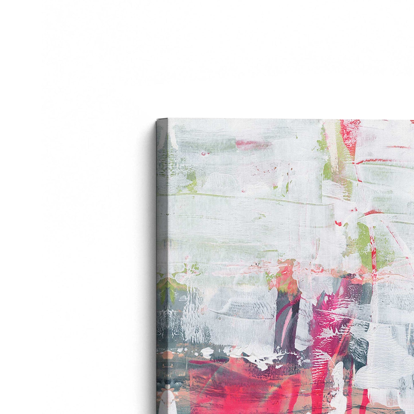 [Color:Stretched Canvas], Picture of the corner of the art