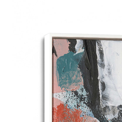 [Color:Opaque White], Picture of art in a White frame at an angle