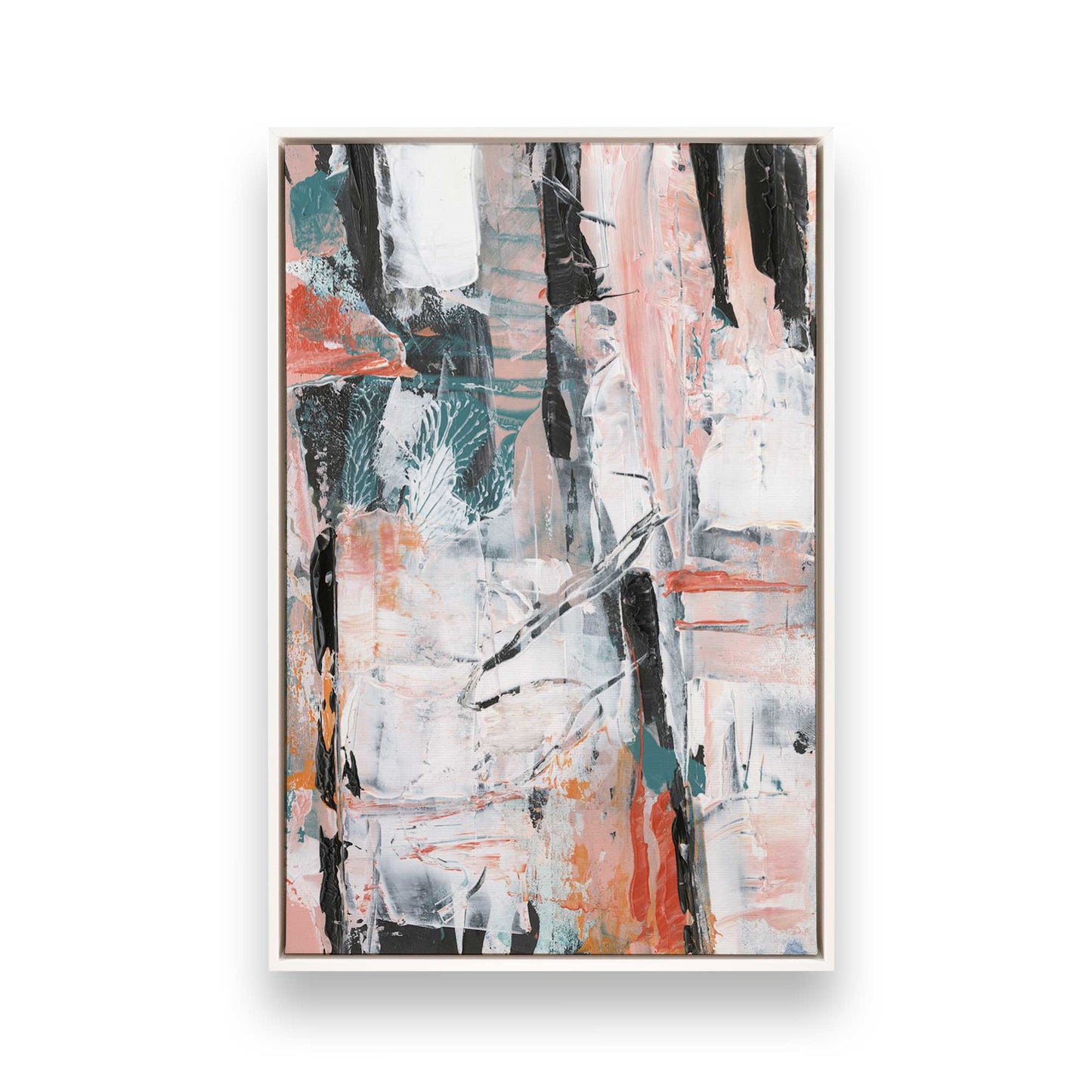 [Color:Opaque White], Picture of art in a White frame