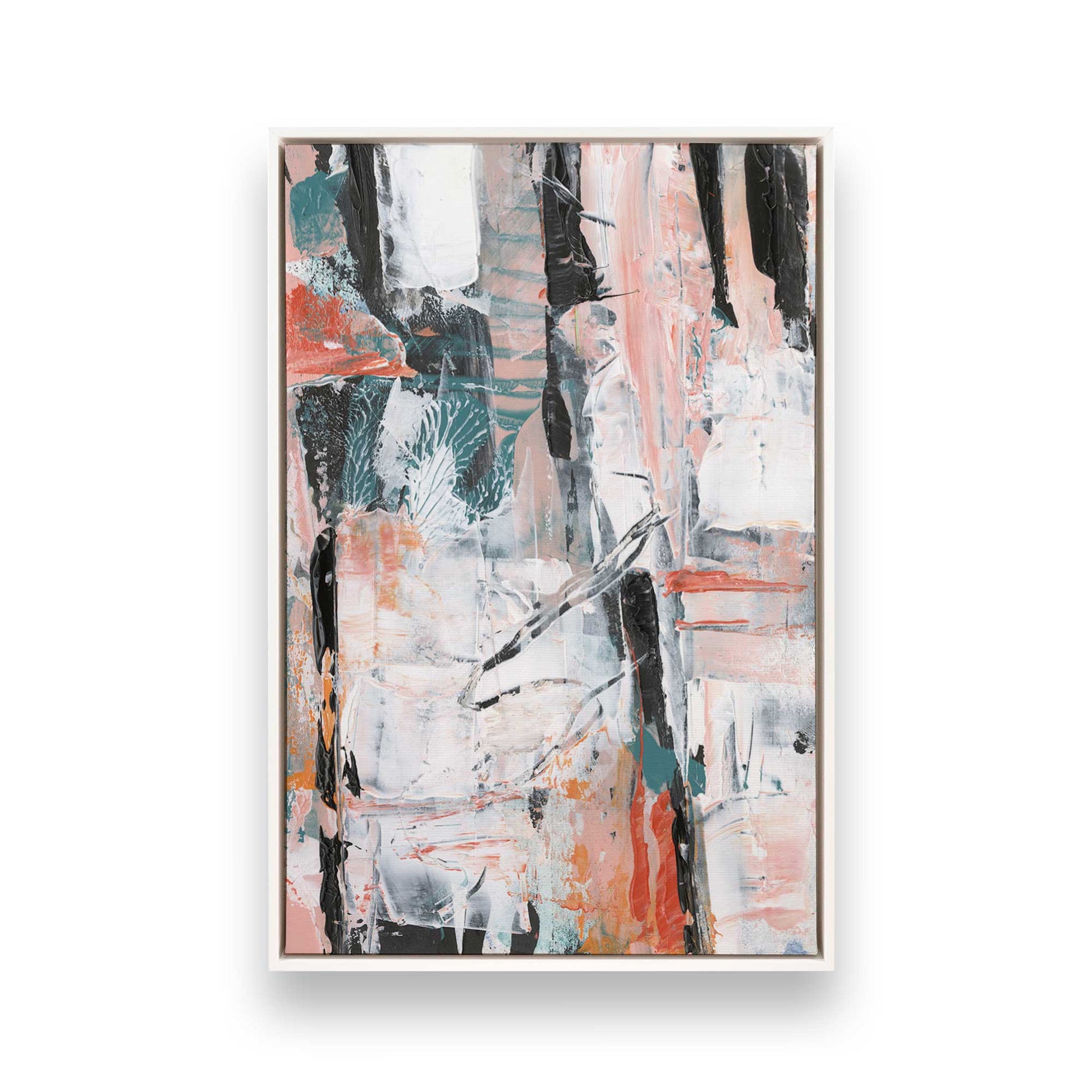 [Color:Opaque White], Picture of art in a White frame