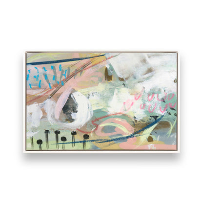 [Color:Opaque White], Picture of art in a White frame